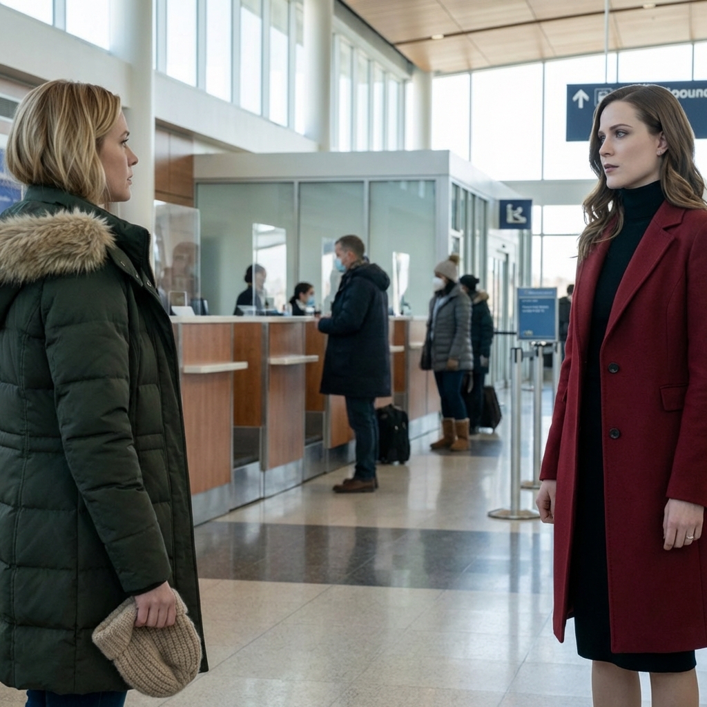 Right at the boarding gate, the agent told me my ticket was CANCELED—while my parents and siblings casually scanned their boarding passes, Starbucks in hand, taking selfies as if my daughter and I weren’t standing behind them. That night, my sister texted, “Get used to being left behind.” I only replied, “Don’t worry. Your New Year will be unforgettable.” The next morning, they had just reached the snowy cabin, and all their phones lit up red…