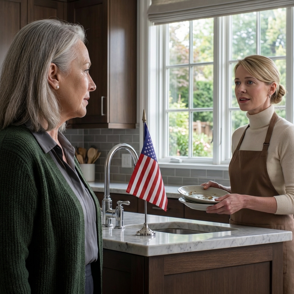 My daughter smiled and said, “You won’t need money in heaven.” I looked at the marble countertop I paid for and felt my heart turn cold. The next morning I opened my husband’s old laptop, saw something in my account that made me go silent, and I quietly did one thing so she couldn’t sleep easy anymore.