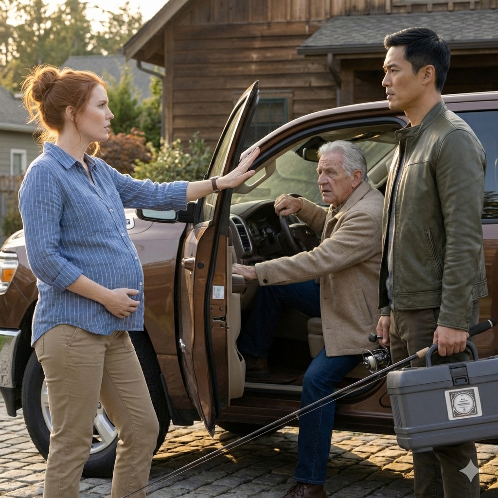 My husband left me alone in the car in active labor to go fishing with his father, laughed that I could handle the hospital by myself, and when he called me crying two hours later, it was already too late.