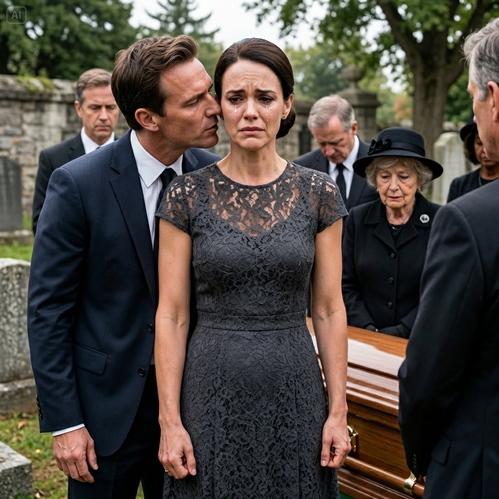 During my dad’s funeral, my husband whispered in my ear, ‘I changed the lock on the $30 million condo you inherited. If you don’t like it, we can get a divorce.’ I burst out laughing because the condo is…