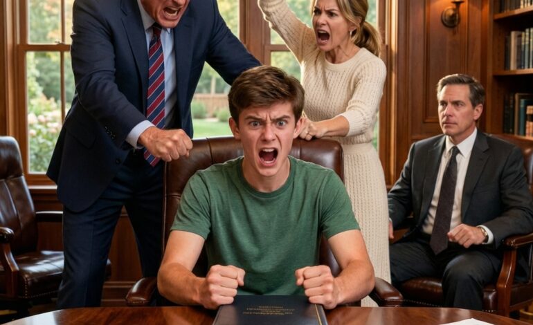 The room went dead silent as Dad shoved the folder toward me and growled, “Sign over the $9.8 million estate to your sister.” I s