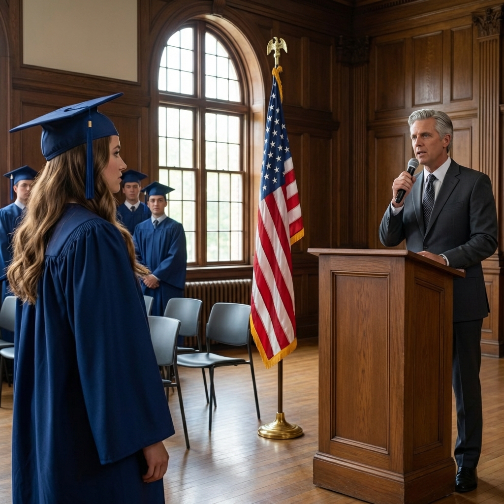 On my graduation day in Michigan, I walked across the stage alone—three empty seats in the second row still waiting—while my parents posted smiling photos at the neighbor’s Super Bowl party. I cried my makeup off in the parking lot, then that same night clicked to buy a one-way plane ticket, cutting off every “daughterly obligation.” Seven months later, they suddenly flew to Austin, opening with “family”… and I asked just one question.