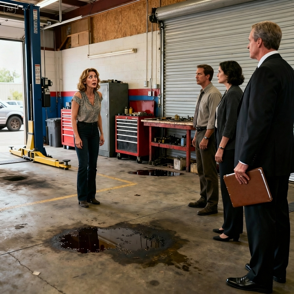 I let a family sleep in my car repair garage during a blizzard in 1992. 23 years later, my garage was closing forever. Last day of business, three strangers walked in with a lawyer. What they told me shocked my whole small town
