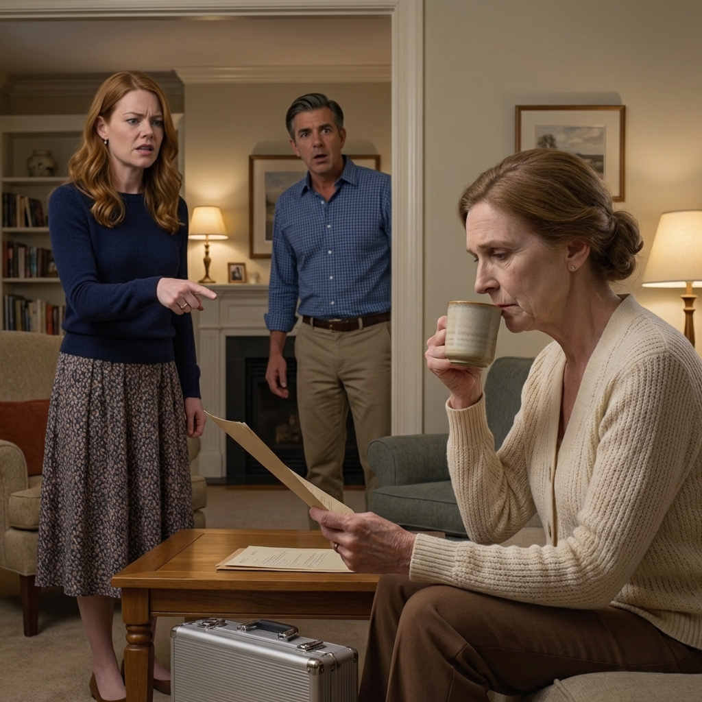 My daughter-in-law leaned in and murmured, “You can’t sleep, drink this and go to bed.” I believed her, held the warm mug like reassurance, and minutes later there was only darkness. I woke up to disinfectant and a steady monitor beep. The doctor said the dosage was “too precise” to be a mistake. The investigator asked about every minute. My son went pale. And I opened the medicine cabinet and saw one bottle had been moved.