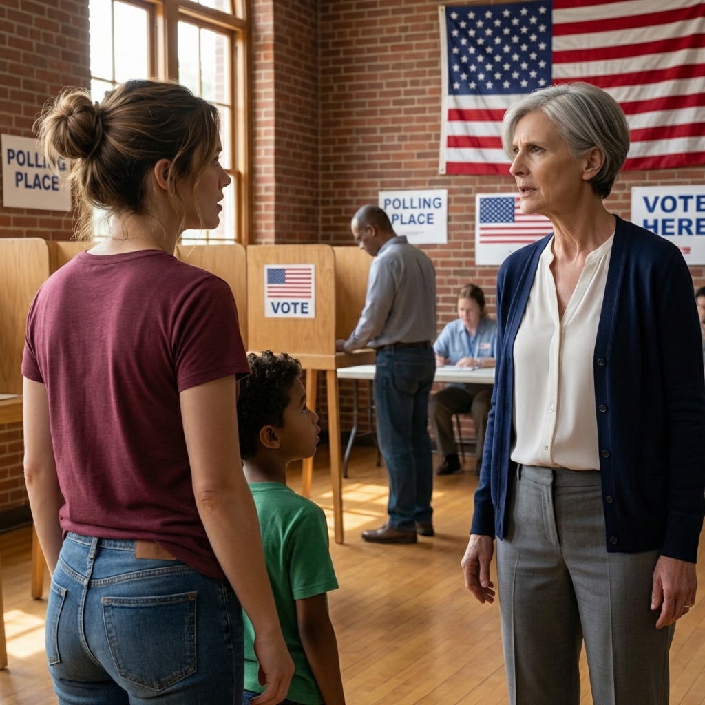 Tuesday morning in downtown Baltimore, I froze when I saw my sister in duct-taped shoes in the soup kitchen line, her 7-year-old clinging like he was afraid someone would yank him away… she said it was “just hard times,” but the Honda had vanished, they were riding the bus in 90-degree heat, and her phone felt like a leash waiting for her husband’s call—so I pulled them into my car, blasted the AC, growled, “Where’s the house?” and her answer made my heart skip.