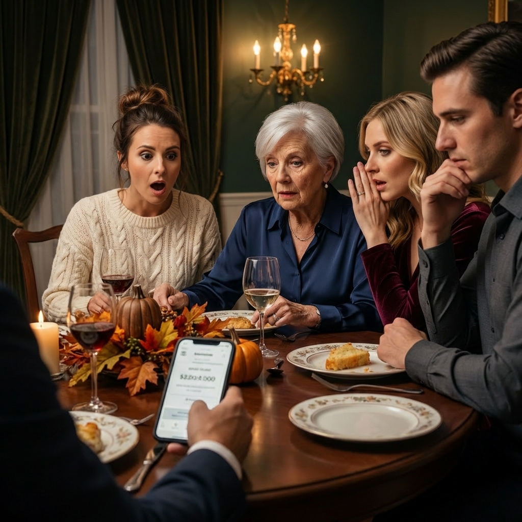 I showed up for Thanksgiving after years of keeping my distance, and within ten minutes my family had already put my sister on her pedestal again. I watched my mother beam at her like she’d hung the moon… while my dad barely looked up when I walked in. And when my sister’s fiancé made one little “joke” about my paycheck, I realized I didn’t come home to be polite anymore.