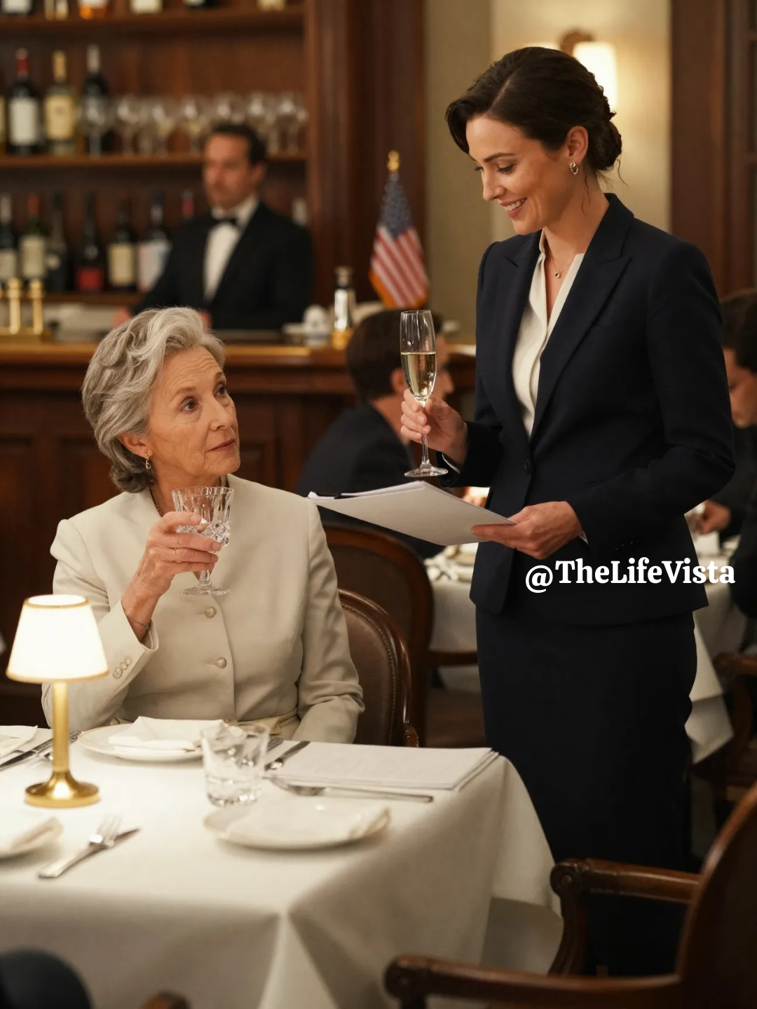 During our Mother’s Day lunch, my daughter publicly toasted “the woman who raised me and showed me precisely what I never want to be—a failure,” letting the room laugh as she pushed a nursing home packet across the table bearing my name; but when I lifted my glass and answered, “to the daughter who believes this is the end of my story,” her smile faltered—and that was when I decided my last move.