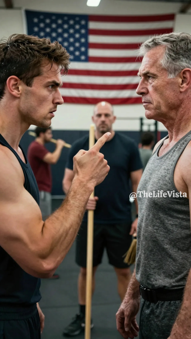 He Was Just the 70-Year-Old Janitor Sweeping the Navy SEAL Gym Floor. They Mocked Him. They Shoved Him. Then the Master Chief Saw the Faded Tattoo on His Neck—and the Base Commander Called in the Marines.