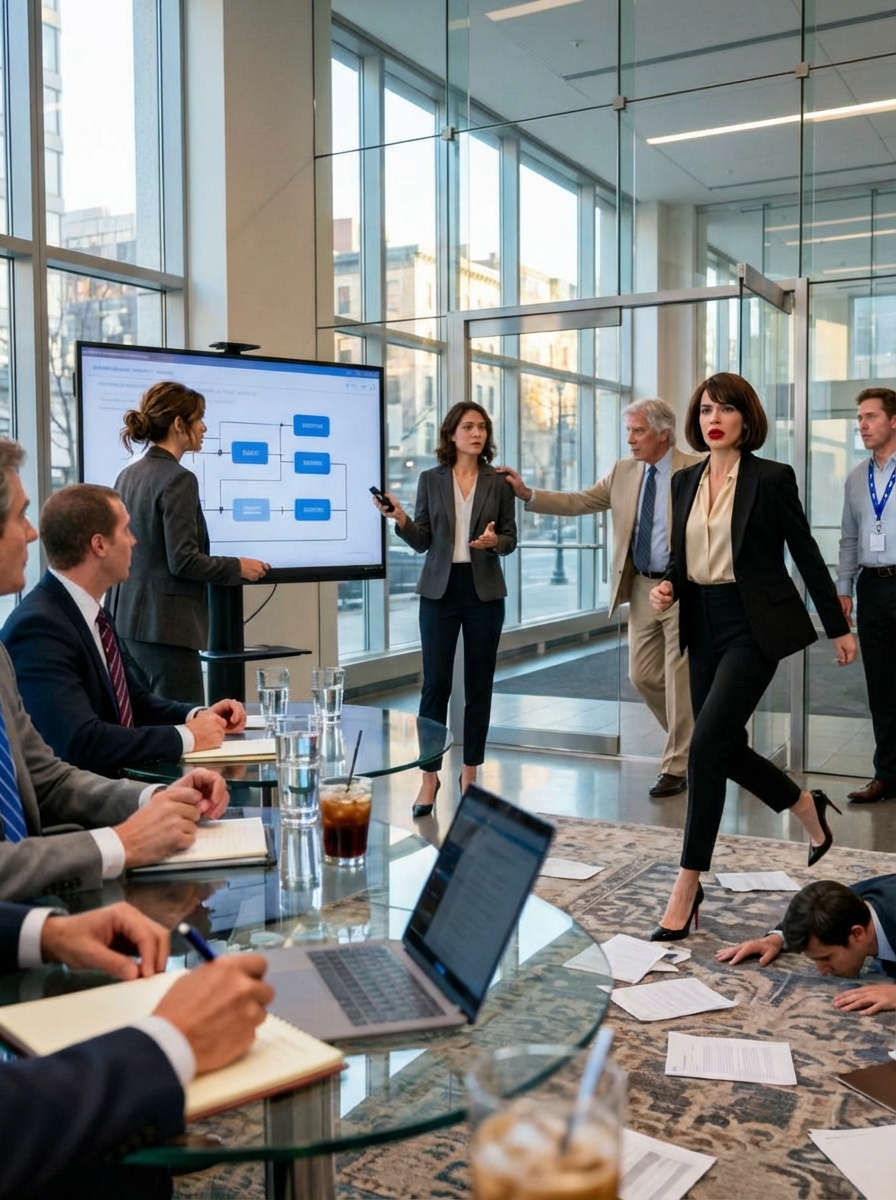 She Stormed Into My $50M Investor Pitch and “D!ssolved” My Job on the Spot—Then the CEO Walked In and Her Face Went Blank