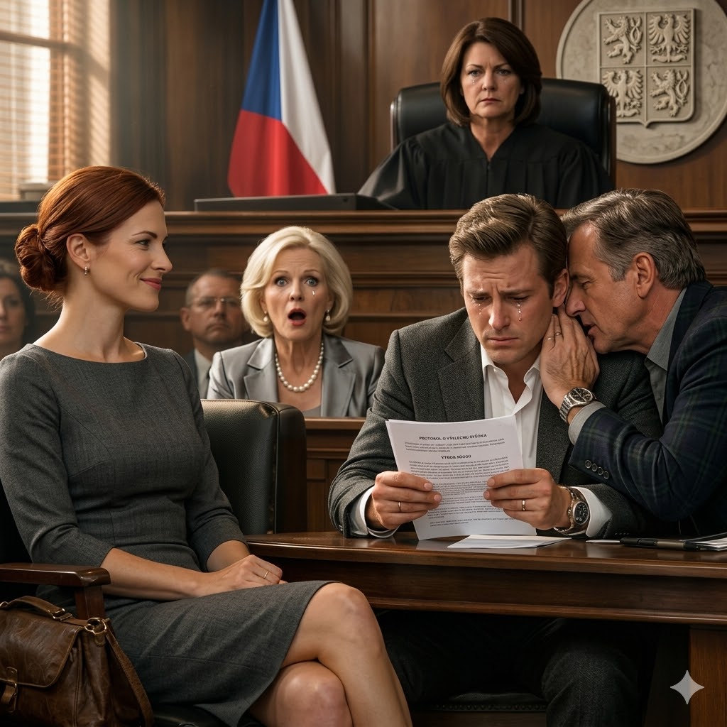 Jeho úsměv vydržel přesně ještě jednu vteřinu poté, co tichý hlas řekl: „pane, podívejte se na stranu devět,“ a Vincent Mercer konečně zbledl — protože po patnácti letech budování svého života, výchovy syna a toho, že s ní doma zacházeli jako s něčím postradatelným, se Alexis Dunst chystala sledovat, jak jeden skrytý detail roztrhne verzi příběhu, které všichni ostatní věřili.